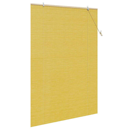 Roller Blind Yellow 140 x 220 cm Bamboo