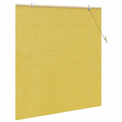 Roller Blind Yellow 150 x 160 cm Bamboo