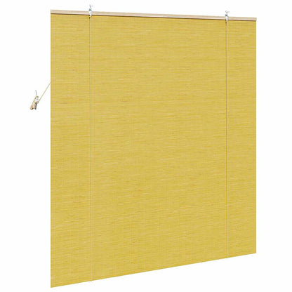 Roller Blind Yellow 150 x 160 cm Bamboo