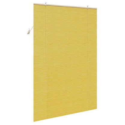 Roller Blind Yellow 150 x 220 cm Bamboo