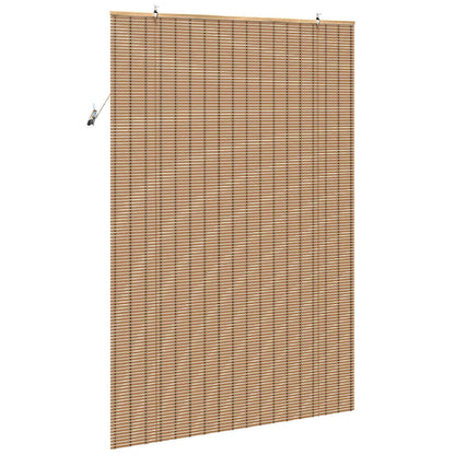 Roller Blind Natural and Brown 150 x 220 cm Bamboo