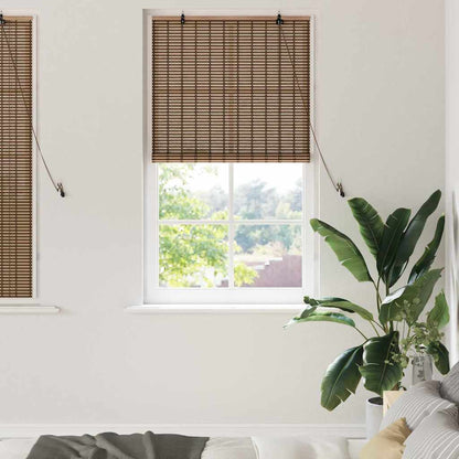 Roller Blind Brown 80 x 160 cm Bamboo