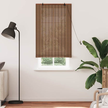 Roller Blind Brown 80 x 220 cm Bamboo