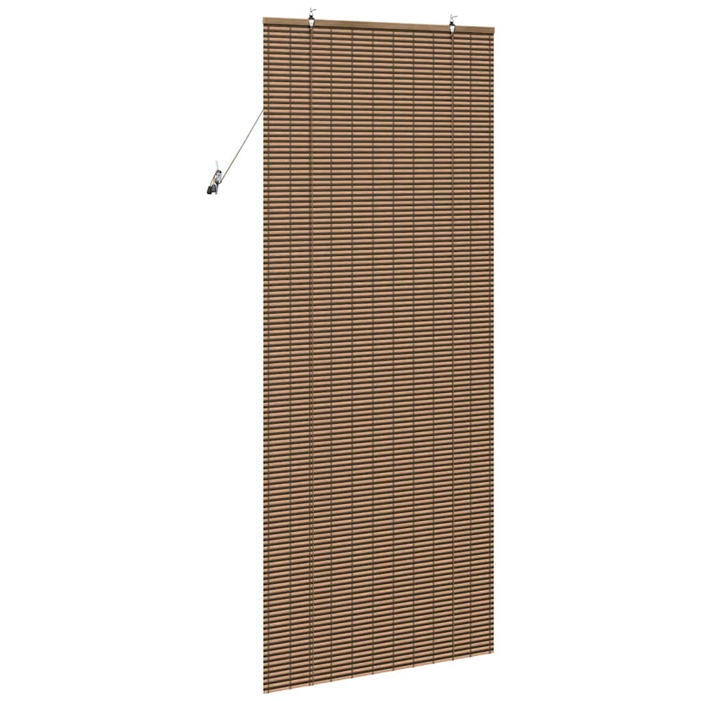 Roller Blind Brown 80 x 220 cm Bamboo