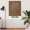 Window Blind with Curtains Manual Brown 110 x 220 cm Bamboo
