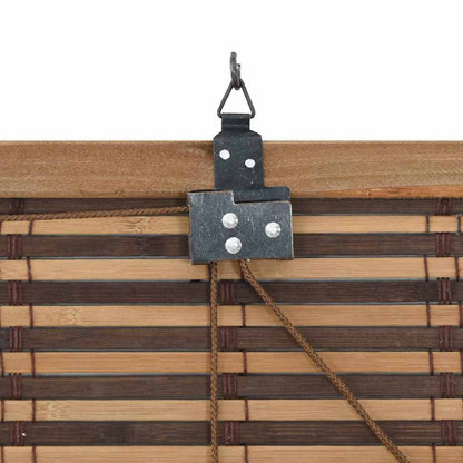 Roller Blind Brown 120 x 160 cm Bamboo