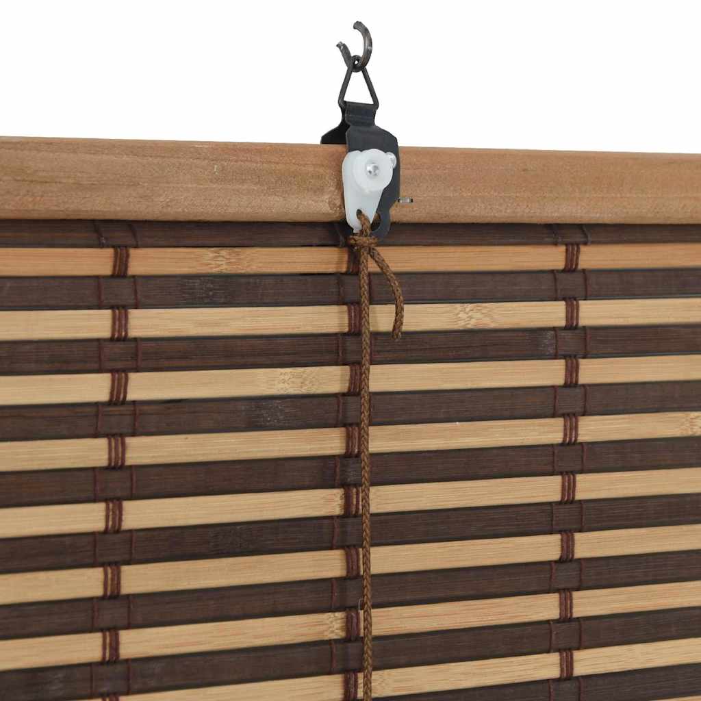 Roller Blind Brown 120 x 160 cm Bamboo