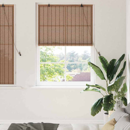 Roller Blind Brown 120 x 160 cm Bamboo