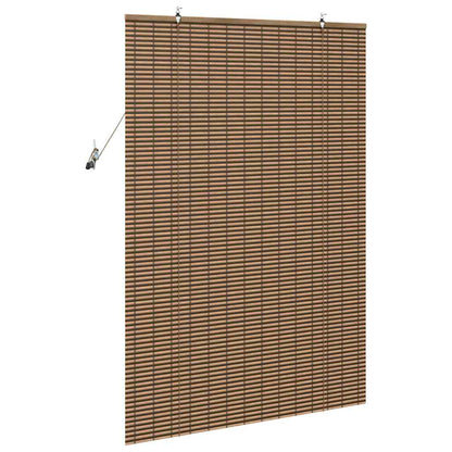 Roller Blind Brown 120 x 160 cm Bamboo