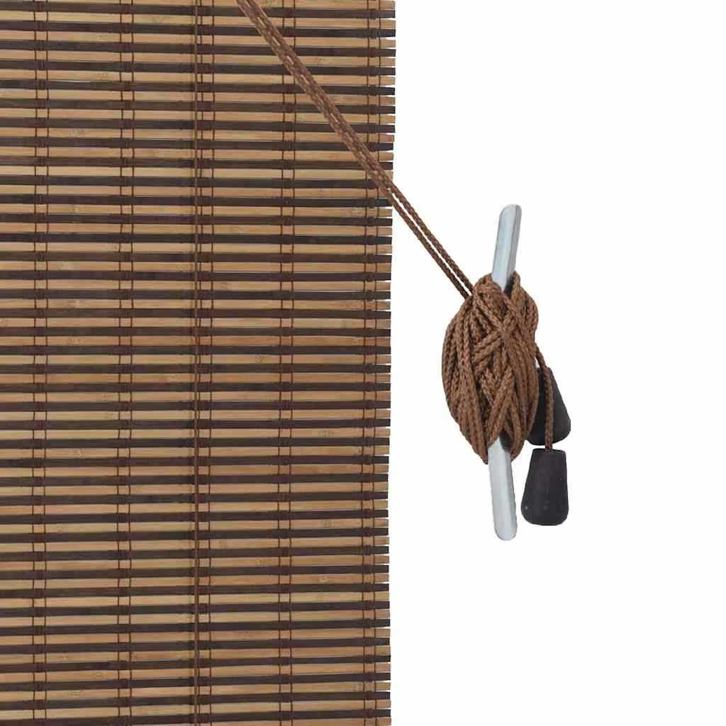 Roller Blind Brown 120 x 220 cm Bamboo