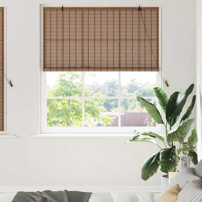 Roller Blind Brown 140 x 160 cm Bamboo