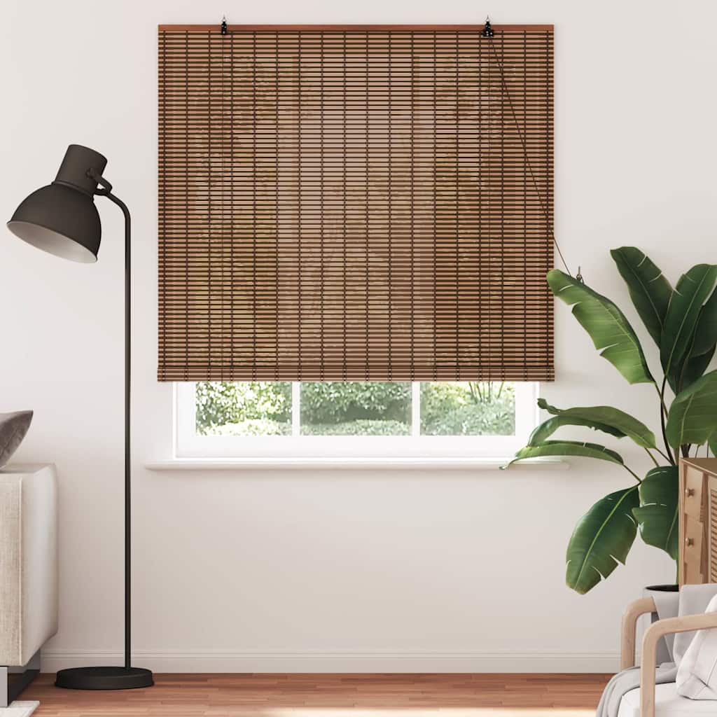 Roller Blind Brown 150 x 220 cm Bamboo