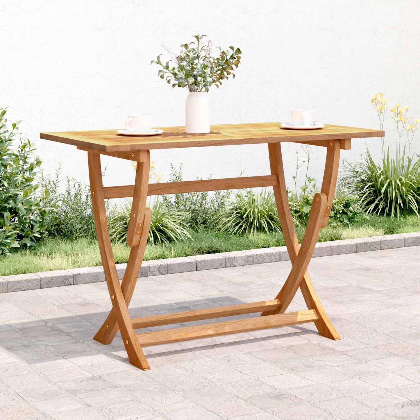 Sydney Rectangle Table Brown 110 x 55 x 75 cm Solid Acacia Wood