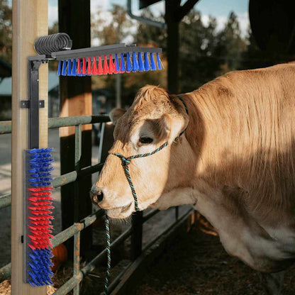 Cattle Brushes Adjustable Red and Blue 84 x 10 x 91 cm PVC