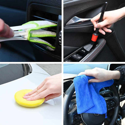 Car Brush Set Multicolour Poly Rattan