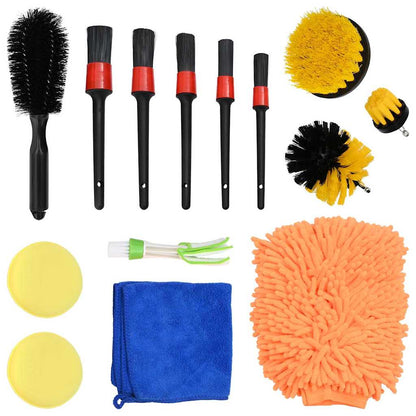 Car Brush Set Multicolour Poly Rattan