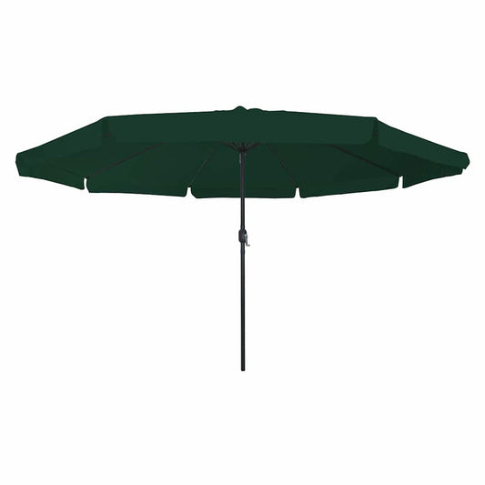 Garden Parasol Green and Black 395 x 395 x 245 cm