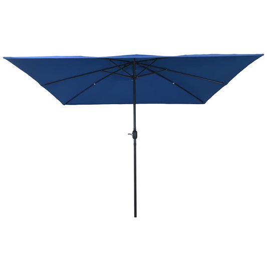 Garden Parasol Blue and Black 295 x 295 x 245 cm