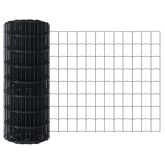 Euro Fence 0.6 x 10 m PVC-coated iron Grey