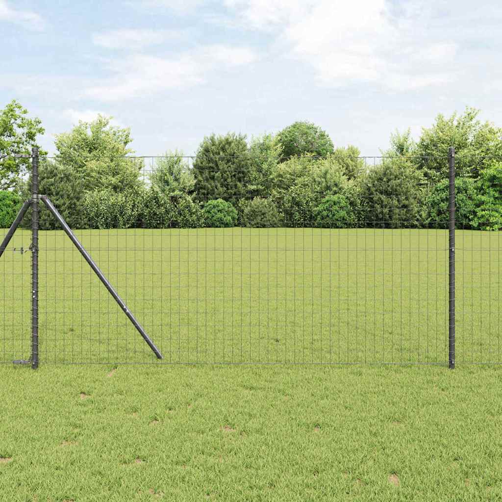 Euro Fence Grey 1 x 10 m PVC-coated iron