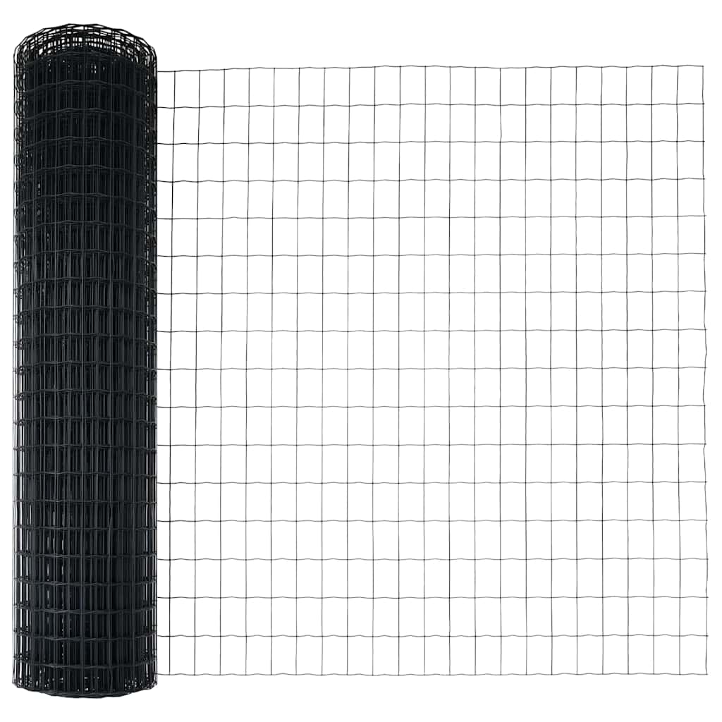 Euro Fence Grey 1 x 10 m PVC-coated iron