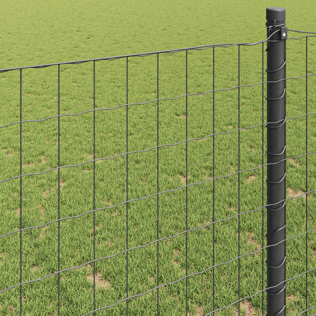 Euro Fence Grey 1.5 x 10 m PVC-coated iron