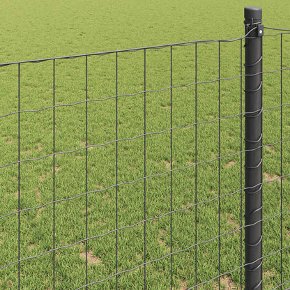 Euro Fence Grey 1.5 x 10 m PVC-coated iron