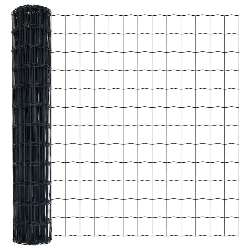 Euro Fence Grey 1.2 x 10 m PVC-coated iron