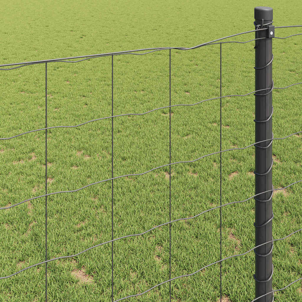 Euro Fence Grey 1.6 x 10 m PVC-coated iron