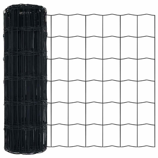 Euro Fence 0.4 x 25 m PVC-coated iron Grey