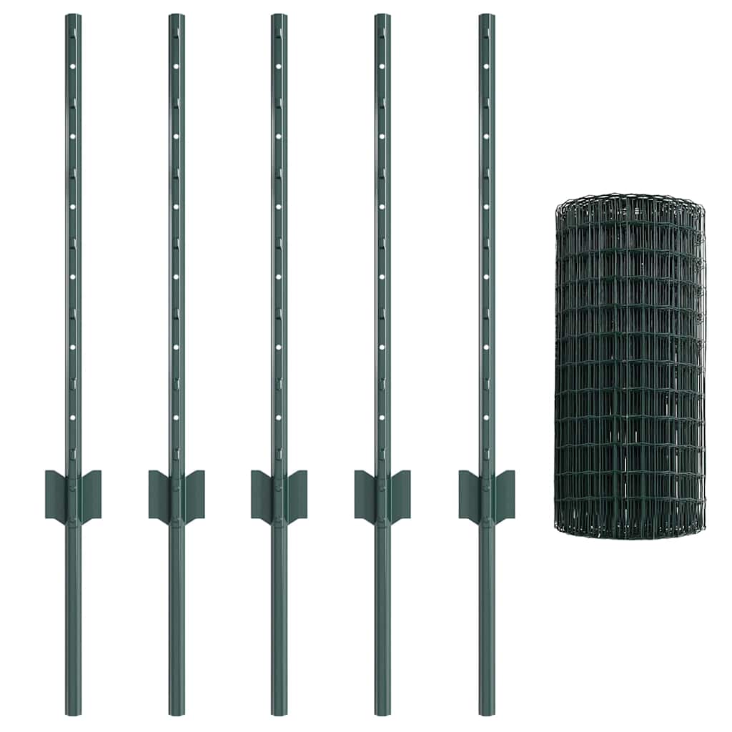 Fence with Post Green