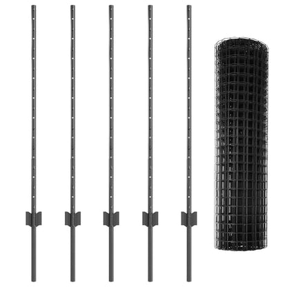 Fence with Post Grey