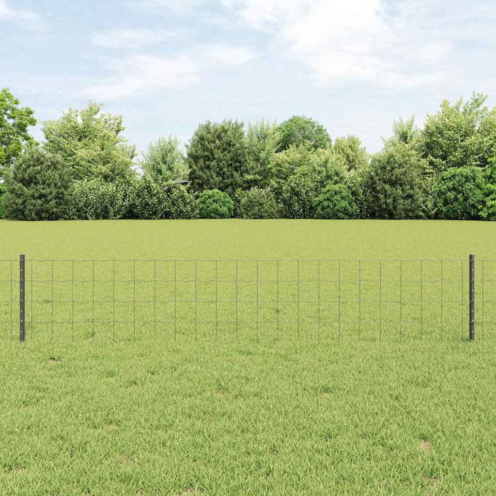 Fence with Post Grey