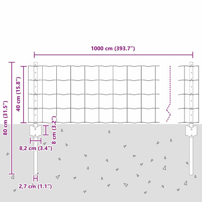 Fence with Post Grey