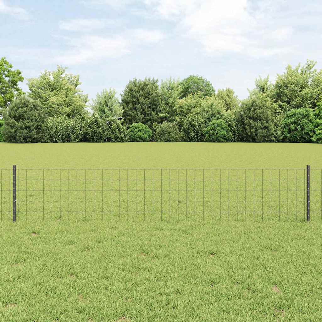 Fence with Post Grey