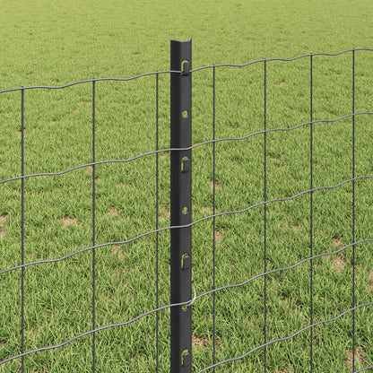 Fence with Post Grey