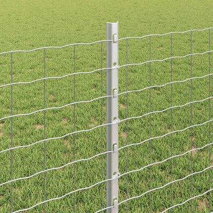 Fence with Post Silver