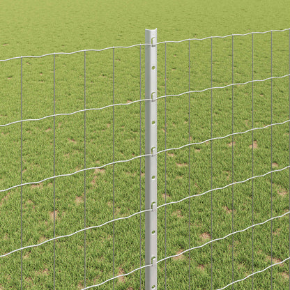 Fence with Post Silver