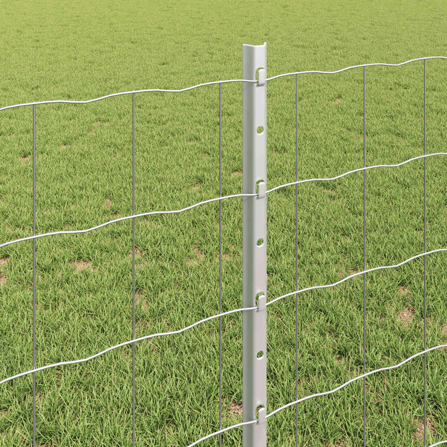 Fence with Post Silver