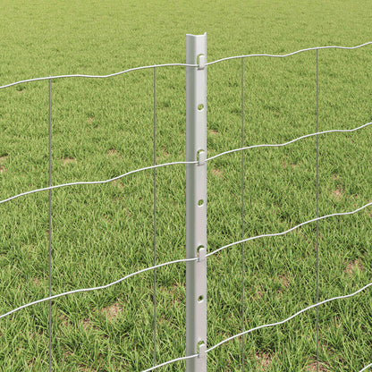 Fence with Post Silver
