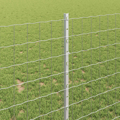 Fence with Post Silver