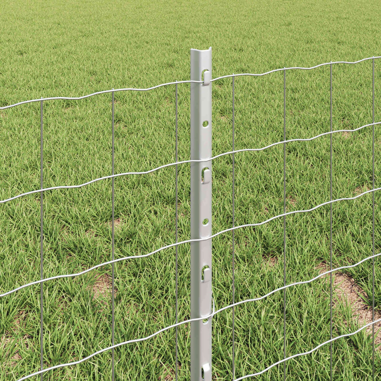 Fence with Post Silver