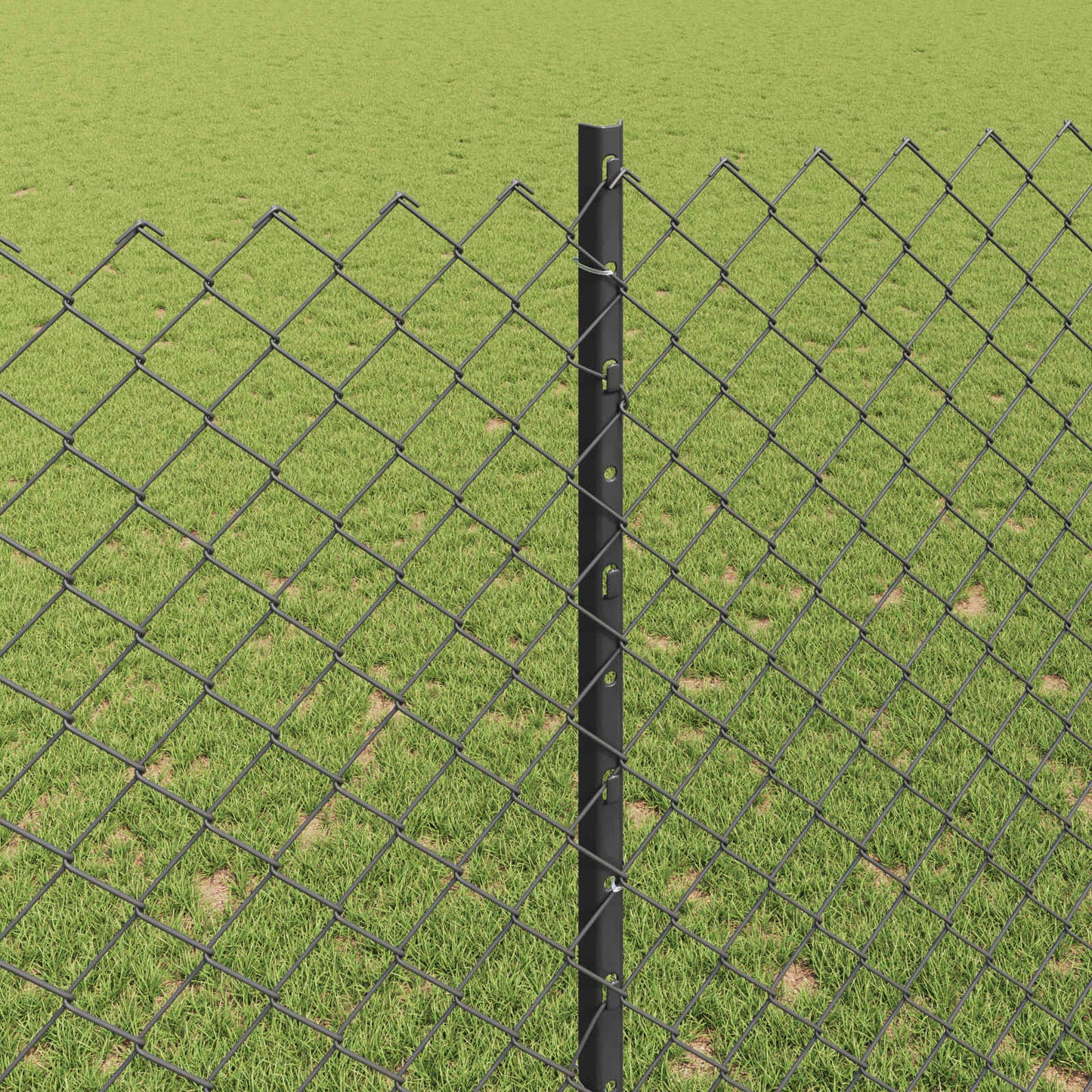 Fence with Post Grey