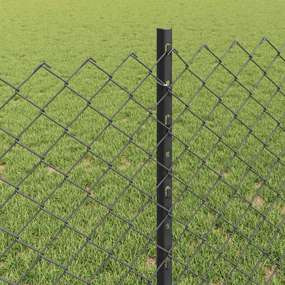 Fence with Post Grey