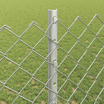 Fence with Post Silver
