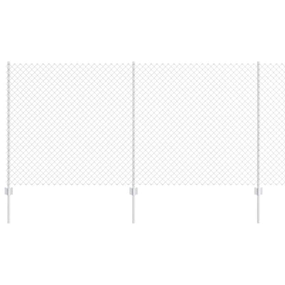 Fence with Post Silver