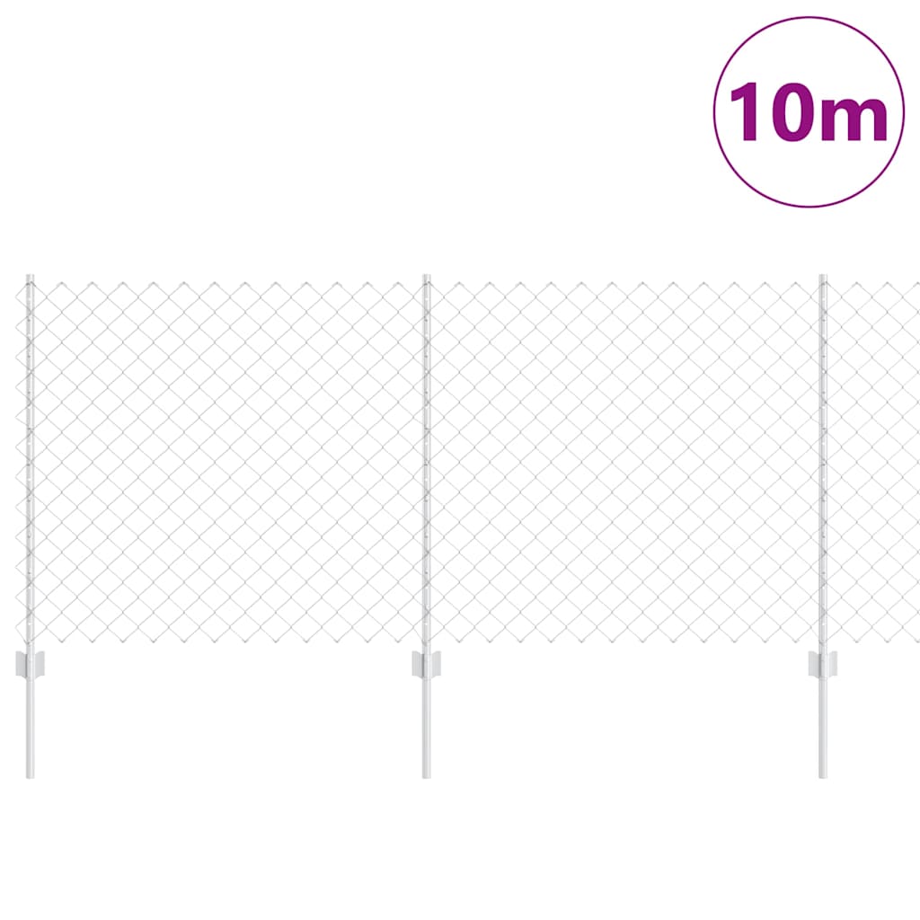 Fence with Post Silver