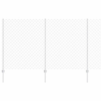 Chainlink Fence with Post 10 x 1.4 m Galvanised Steel Silver