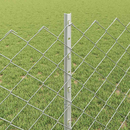 Fence with Post Silver