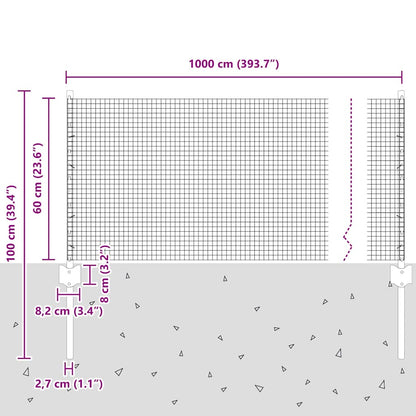 Fence with Post Silver